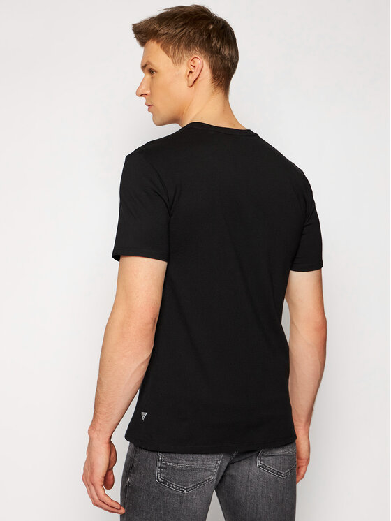 Guess Guess Tričko M0RI57 R9YD0 Čierna Regular Fit