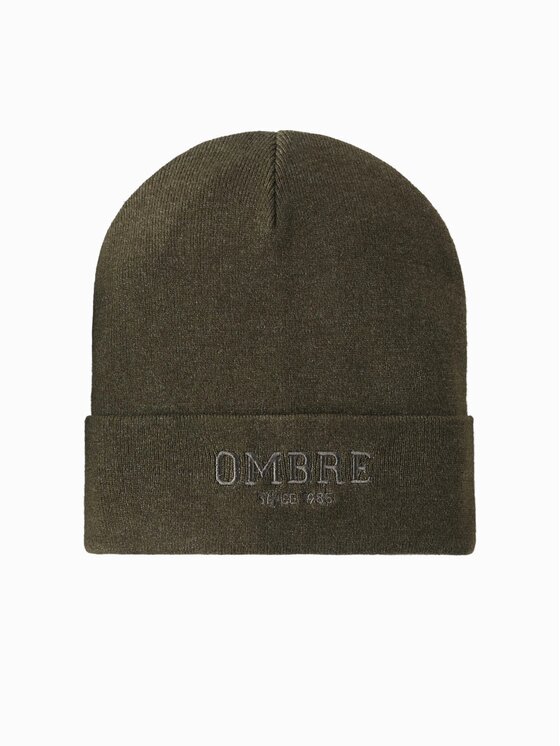 Ombre Ombre Czapka OM-ACWH-0120 Zielony