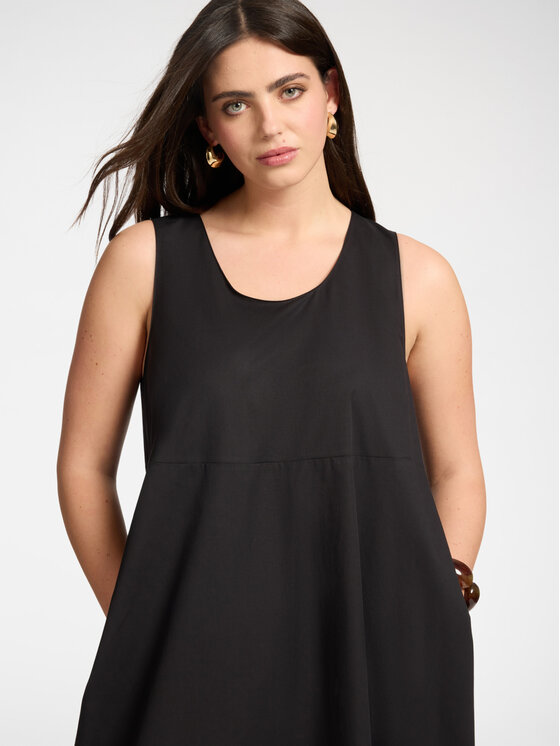 Elena Mirò Elena Mirò Sukienka koktajlowa 7064Z000114N033 Czarny Baggy Fit
