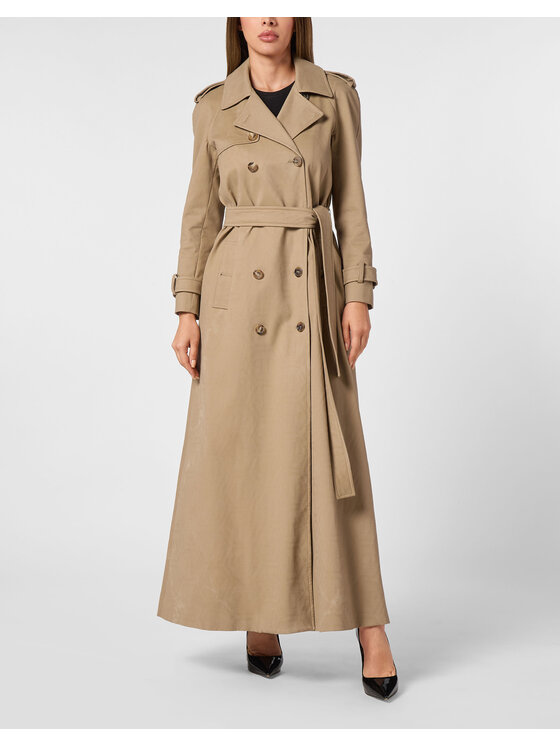 PHILIPP PLEIN PHILIPP PLEIN Trench 11561 Beige Fitted Fit