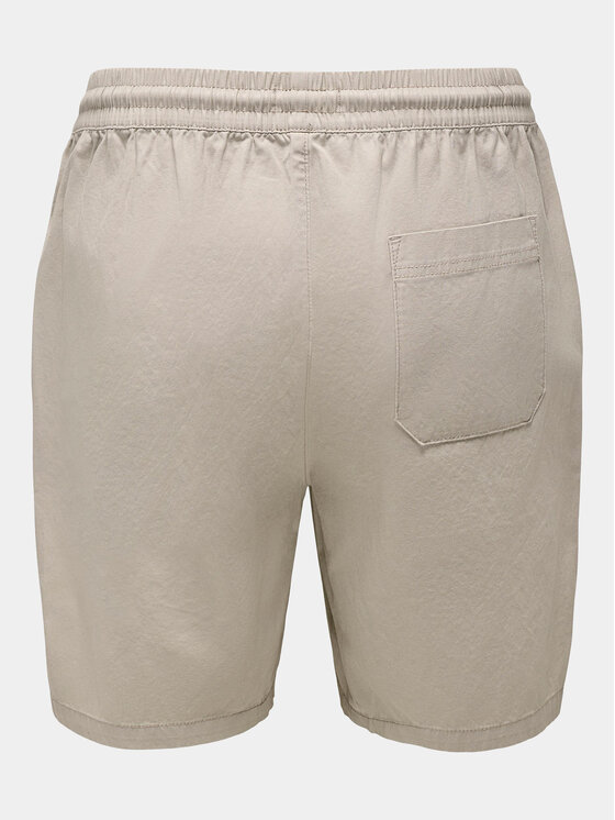 Only & Sons Only & Sons Szorty materiałowe Tel 22027949 Beżowy Regular Fit