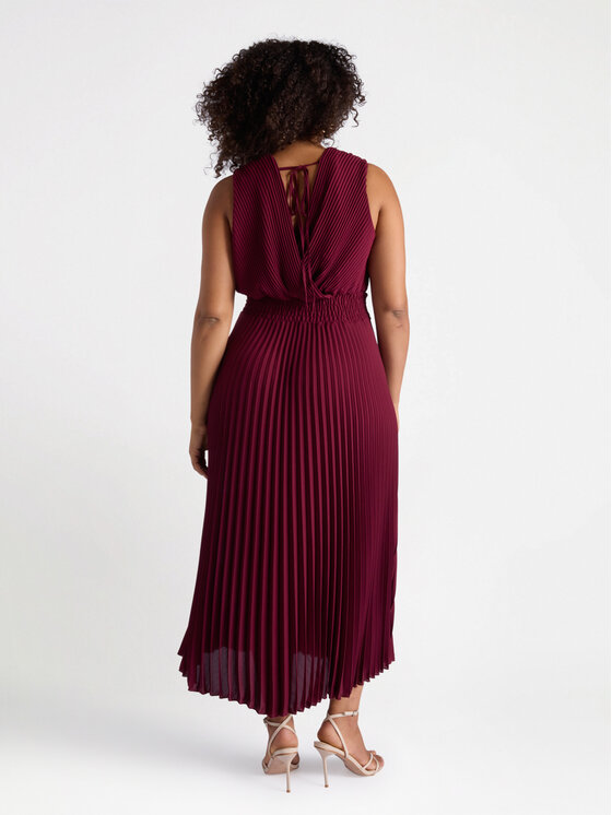 Fiorella Rubino Fiorella Rubino Sukienka codzienna 7037T001681N036 Bordowy A-Line Fit