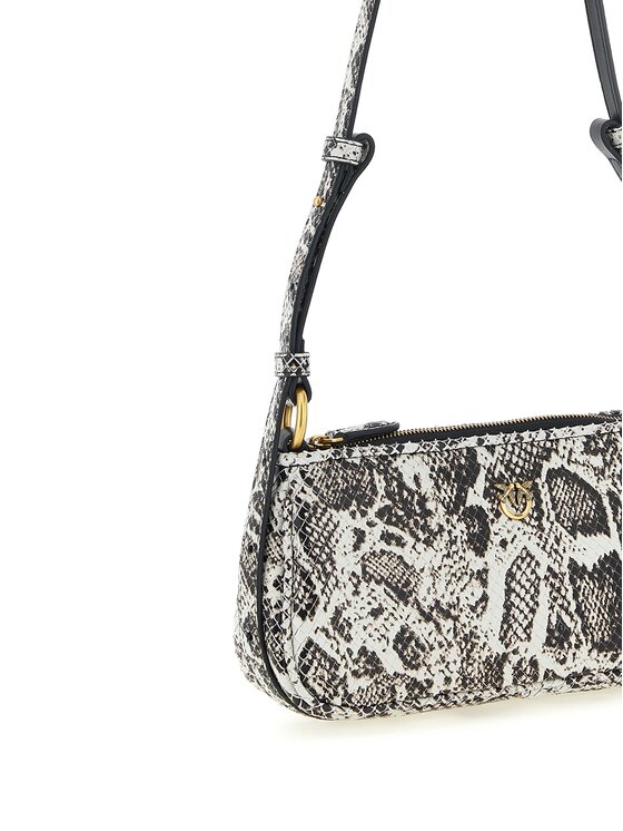 PINKO PINKO Torebka Gray Calfskin Crossbody Szary