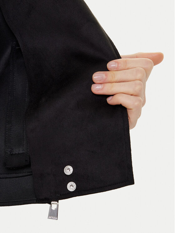 Morgan Morgan Geacă din imitație de piele 241-GOUSMI Negru Regular Fit
