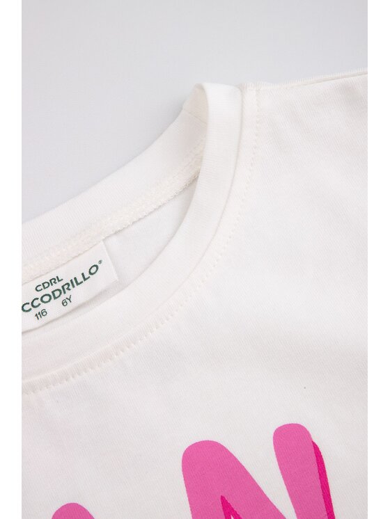 Coccodrillo Coccodrillo T-Shirt WC6143209LGD-003 Écru Regular Fit