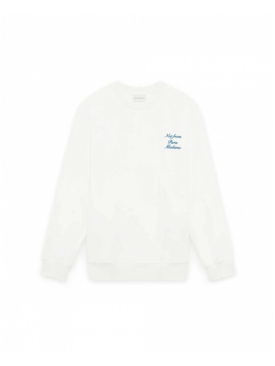 Drole de Monsieur Drole de Monsieur Felpa g-sw157-co127-ow Bianco Regular Fit