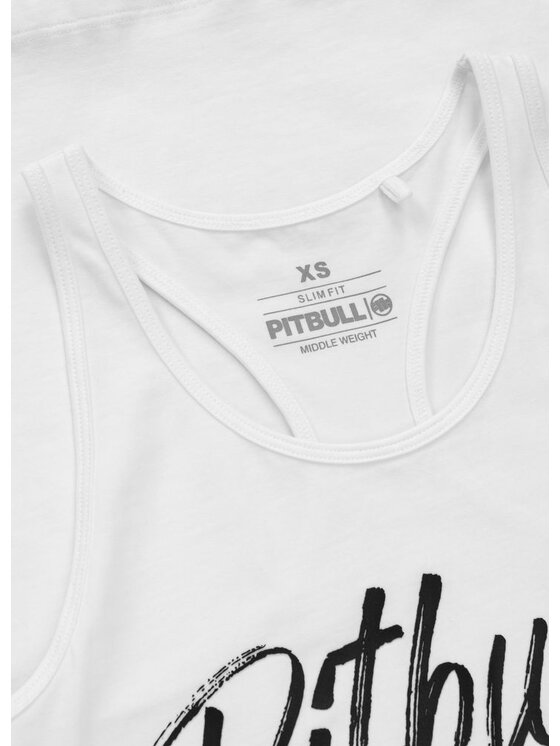 PITBULL PITBULL Tank top Puppy Biały Regular Fit