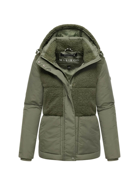 Marikoo Marikoo Kurtka zimowa Sheeta Zielony Regular Fit