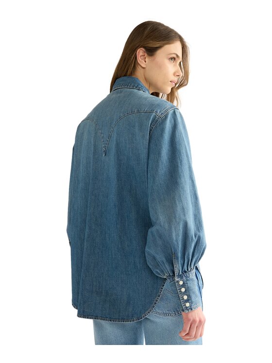 Wrangler Wrangler Koszula jeansowa 112386774 Niebieski Regular Fit