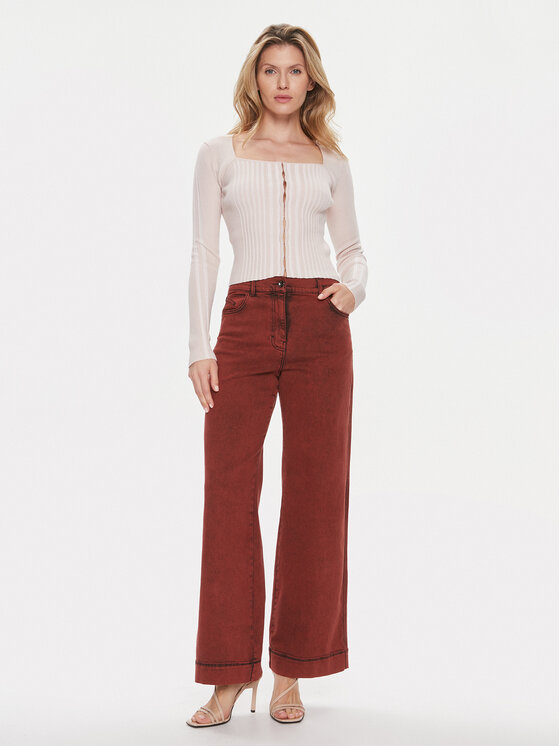 Guess Guess Kardigán Allie W4RR43 Z2YN2 Bézs Slim Fit