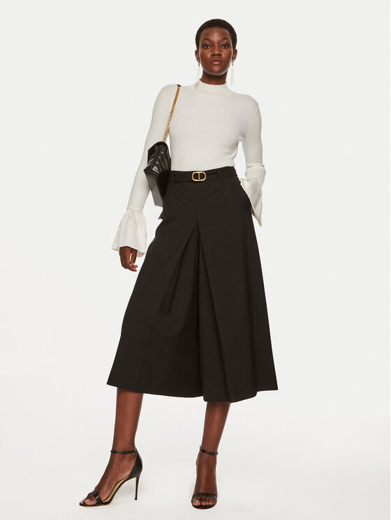 TWINSET TWINSET Sijonkelnės 242TP2162 Juoda Loose Fit