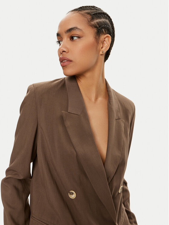 ViCOLO ViCOLO Marynarka TB1567 Brązowy Regular Fit