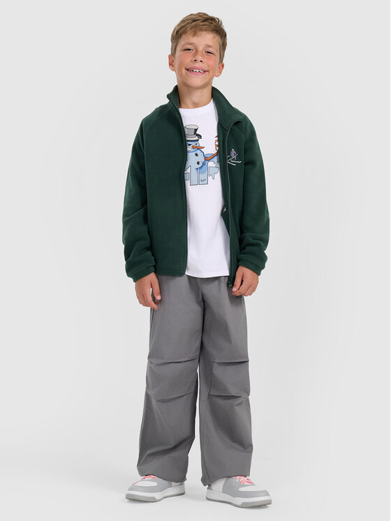 4F 4F T-Shirt CHRISTMAS DROP Biały Regular Fit