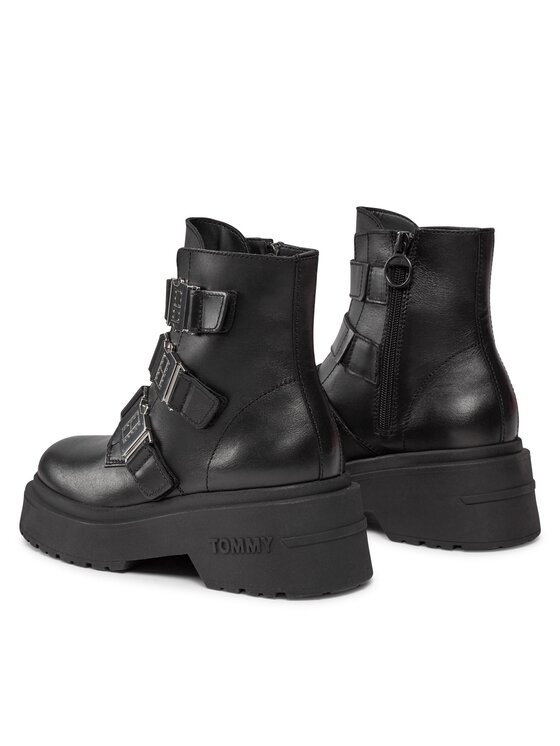 Tommy Jeans Tommy Jeans Μποτάκια Tjw Chunky Boot Hardware EN0EN02443 Μαύρο
