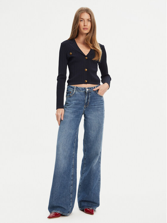 Guess Guess Kardigāns W5YR11 Z0130 Tumši zils Regular Fit
