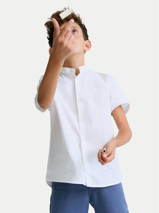 Mayoral Mayoral Camicia 6171 Bianco Regular Fit