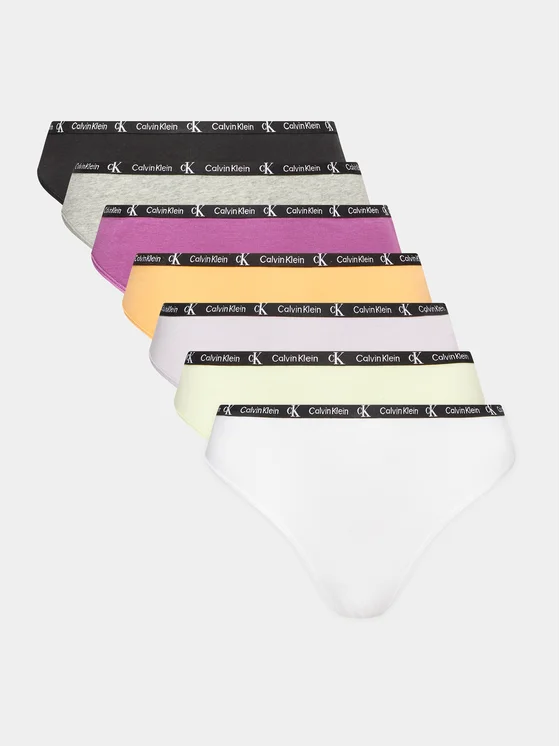 Calvin Klein Underwear 7er-Set Stringtangas 000QD3992E Bunt
