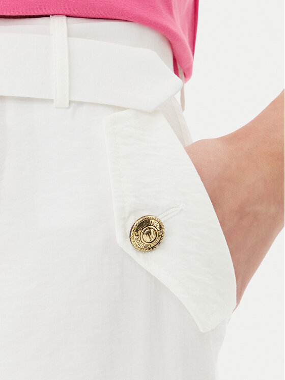 Versace Jeans Couture Versace Jeans Couture Pantaloni di tessuto 78HAA109 Bianco Wide Leg