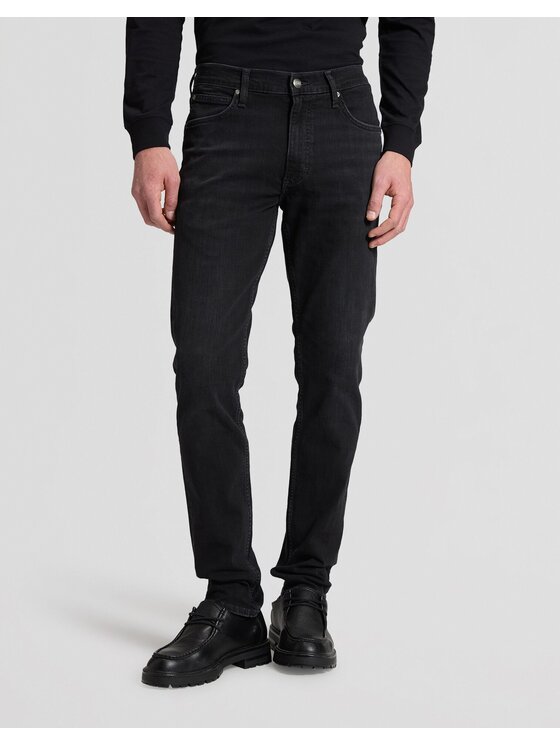 Lee Lee Jeansy LUKE Czarny Slim Fit