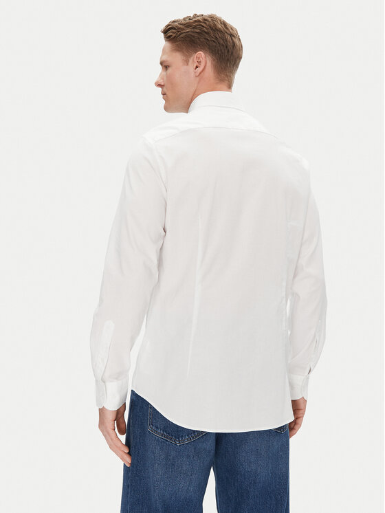 Tommy Hilfiger Tommy Hilfiger Marškiniai MW0MW38658 Balta Slim Fit