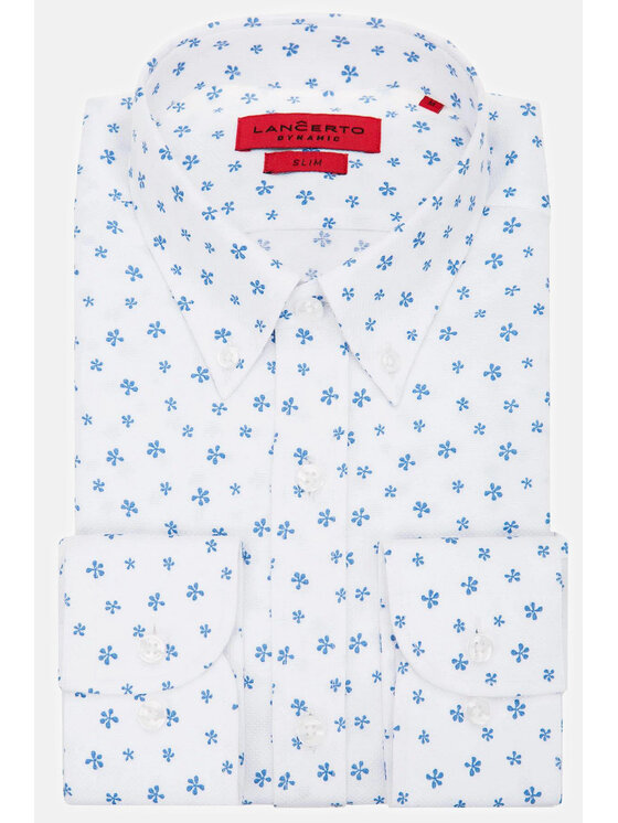 Lancerto Lancerto Koszula Carter KO073121000011 Biały Slim Fit