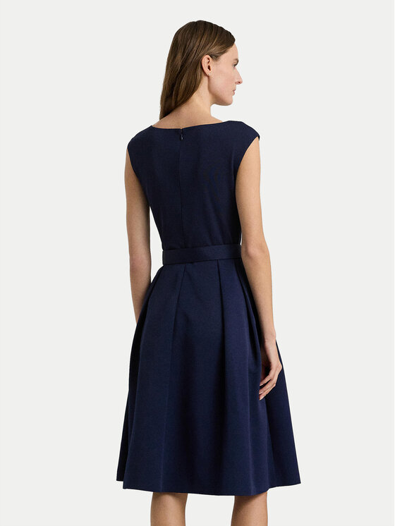 LAUREN RALPH LAUREN Lauren Ralph Lauren Коктейлна рокля 253899330001 Тъмносин Slim Fit