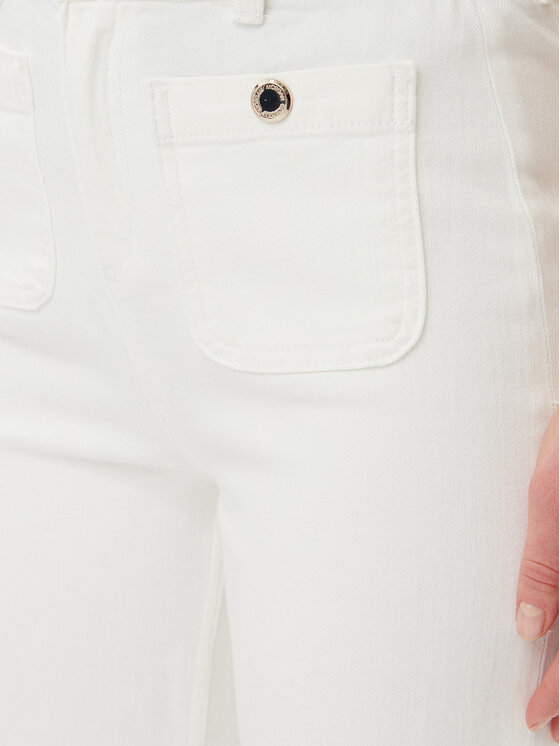 Morgan Morgan Jeans hlače 241-PCLIC Écru Wide Leg