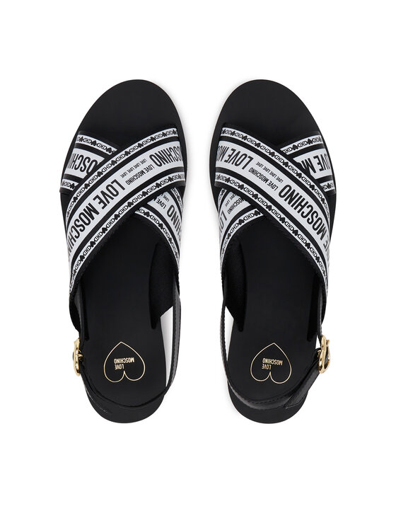 LOVE MOSCHINO LOVE MOSCHINO Szandál San Lod Micro20 JA16142G0MIX200A Fekete