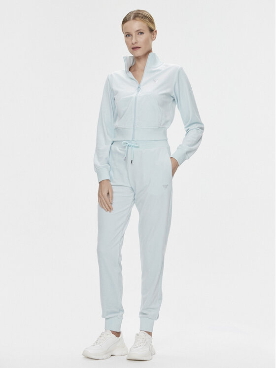 Guess Guess Majica dugih rukava V3BQ22 KBXI2 Plava Regular Fit