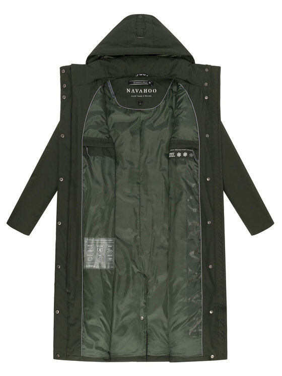 Navahoo Navahoo Kurtka zimowa Waldbummler Zielony Regular Fit