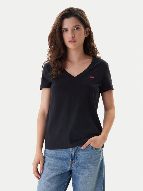 Levi's® Levi's® Póló Perfect Tee 85341-0003 Fekete Regular Fit