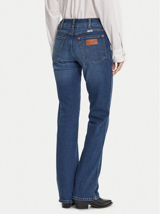 Wrangler Wrangler Džinsi Bold 112371207 Tumši zils Bootcut Fit