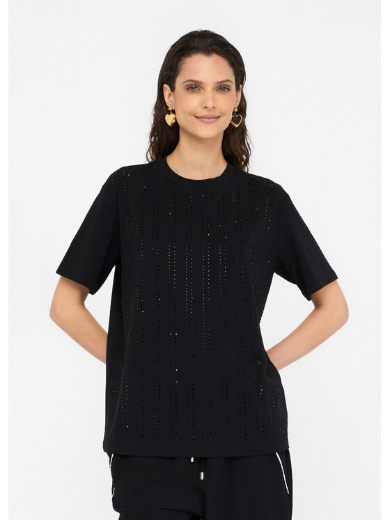 Liu Jo Liu Jo T-shirt CF5072JS08822222 Nero Regular Fit