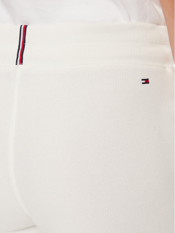 Tommy Hilfiger Tommy Hilfiger Szorty sportowe 1985 WW0WW38348 Écru