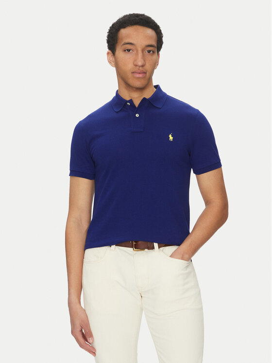 Polo Ralph Lauren Polokošeľa Core Replen 710795080 Tmavomodrá Slim Fit