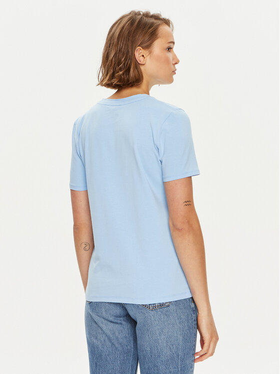 Tommy Hilfiger Tommy Hilfiger T-Shirt 1985 WW0WW37877 Světle modrá Regular Fit