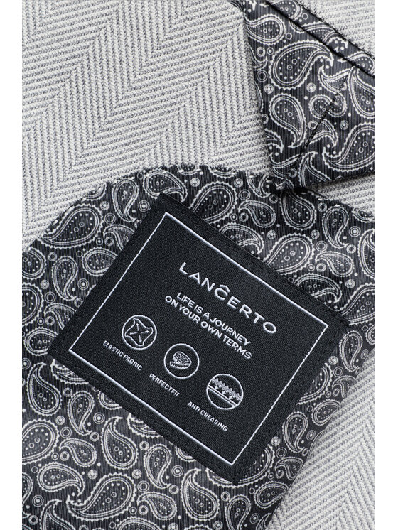 Lancerto Lancerto Marynarka Larino MA131126000025 Szary Slim Fit