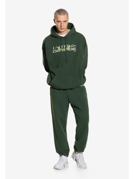 PROSTO. PROSTO. Spodnie dresowe Demage Zielony Oversize
