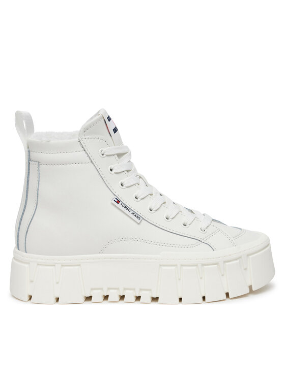 Botine Tommy Jeans EN0EN02609 Alb