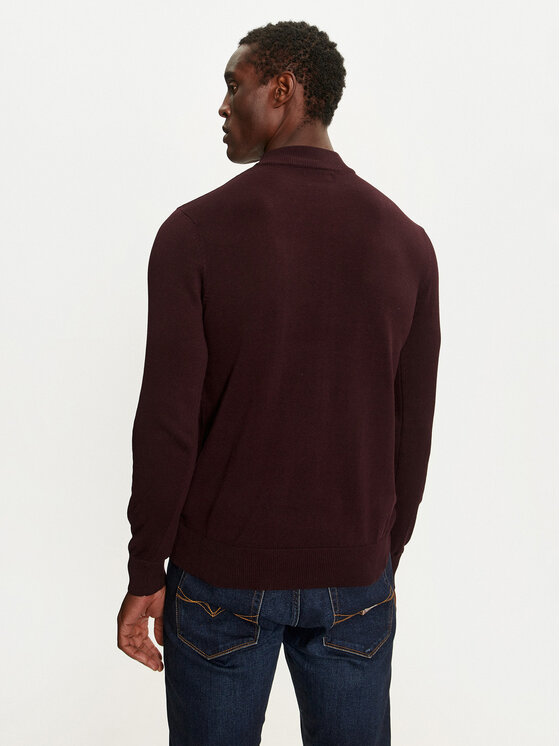 Brave Soul Brave Soul Pullover MK-230TURTLE3 Dunkelrot Regular Fit