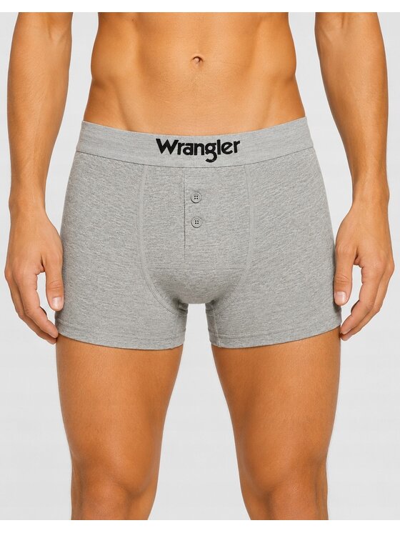 Wrangler Wrangler Bokserki Tain 3 Pack Cotton Elastane Button Fly Trunks Kolorowy