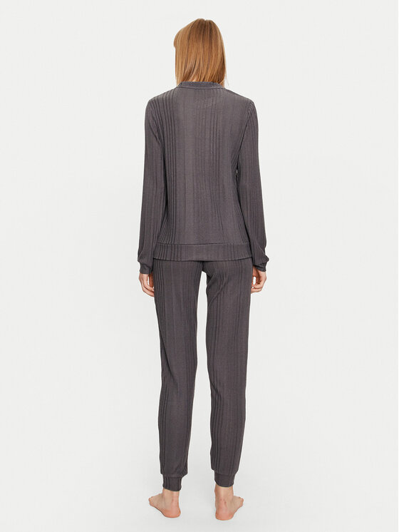 Selmark Selmark Pyjama Basica P6073 Grau Regular Fit