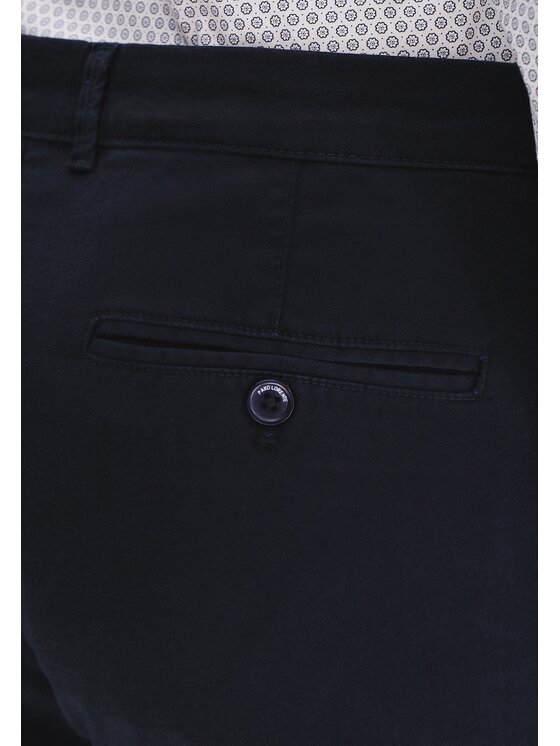 Pako Lorente Pako Lorente Chinosy P25SN-WX-007 Granatowy Classic Fit
