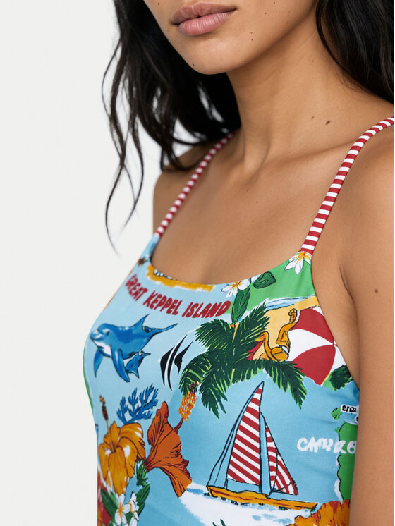 Seafolly Seafolly Peldkostīms Viva Vacation 11163-302 Daudzkrāsains