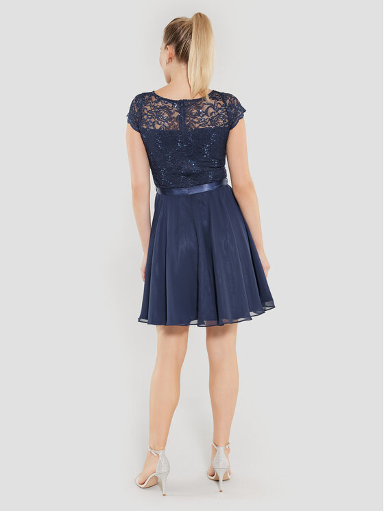 Swing Swing Koktel haljina 77760510 Tamnoplava Regular Fit