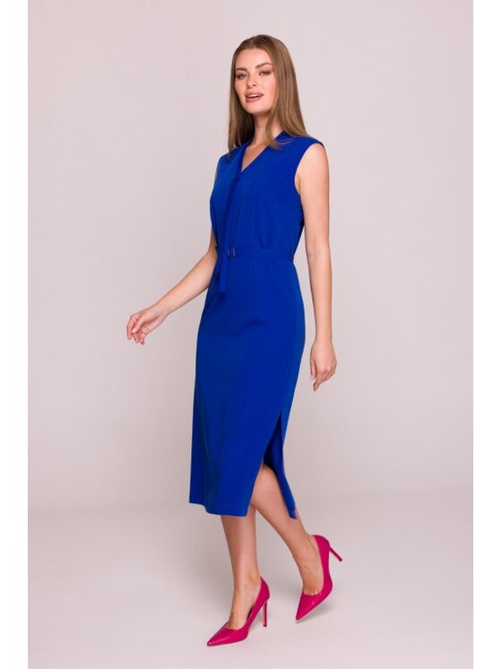 Stylove Stylove Sukienka codzienna S410 Niebieski A-Line Fit