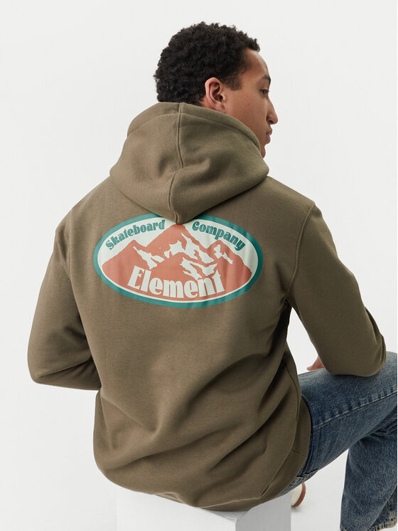 Element Element Pulóver Epic Po ELYSF00319 Khaki Regular Fit