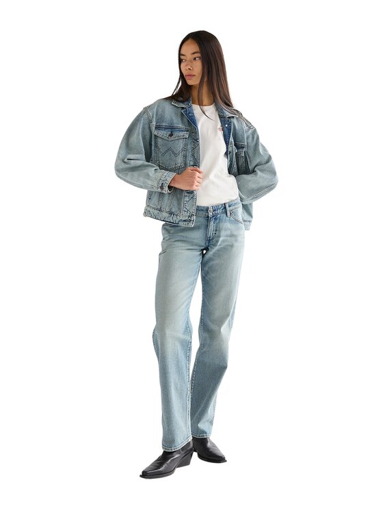 Wrangler Wrangler Kurtka jeansowa 112378131 Niebieski Regular Fit