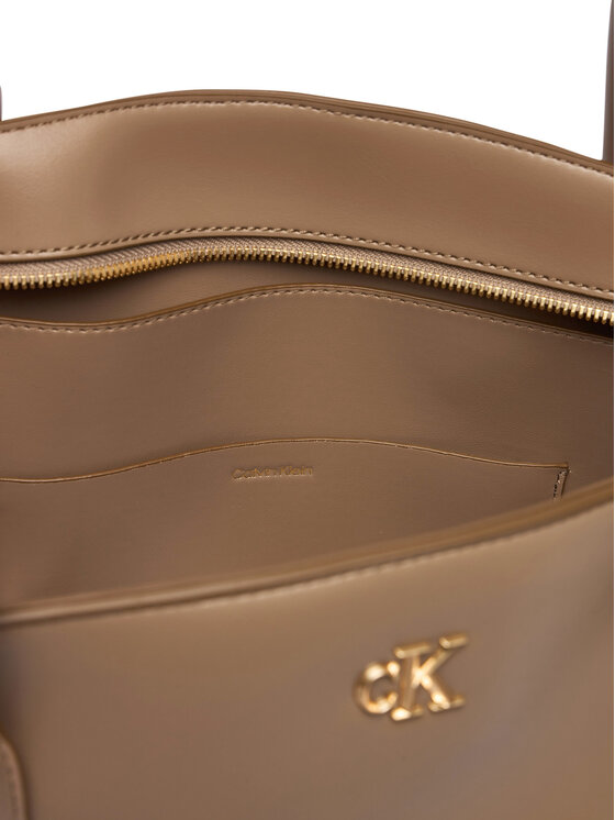 Calvin Klein Calvin Klein Τσάντα Ck Medium Dome Tot LV04F3344G Μπεζ