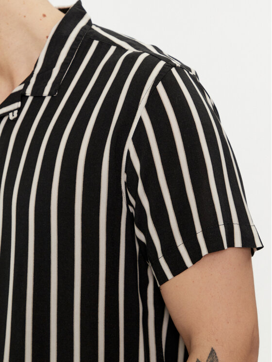 Brave Soul Brave Soul Cămașă MSH-48MONOB Negru Straight Fit